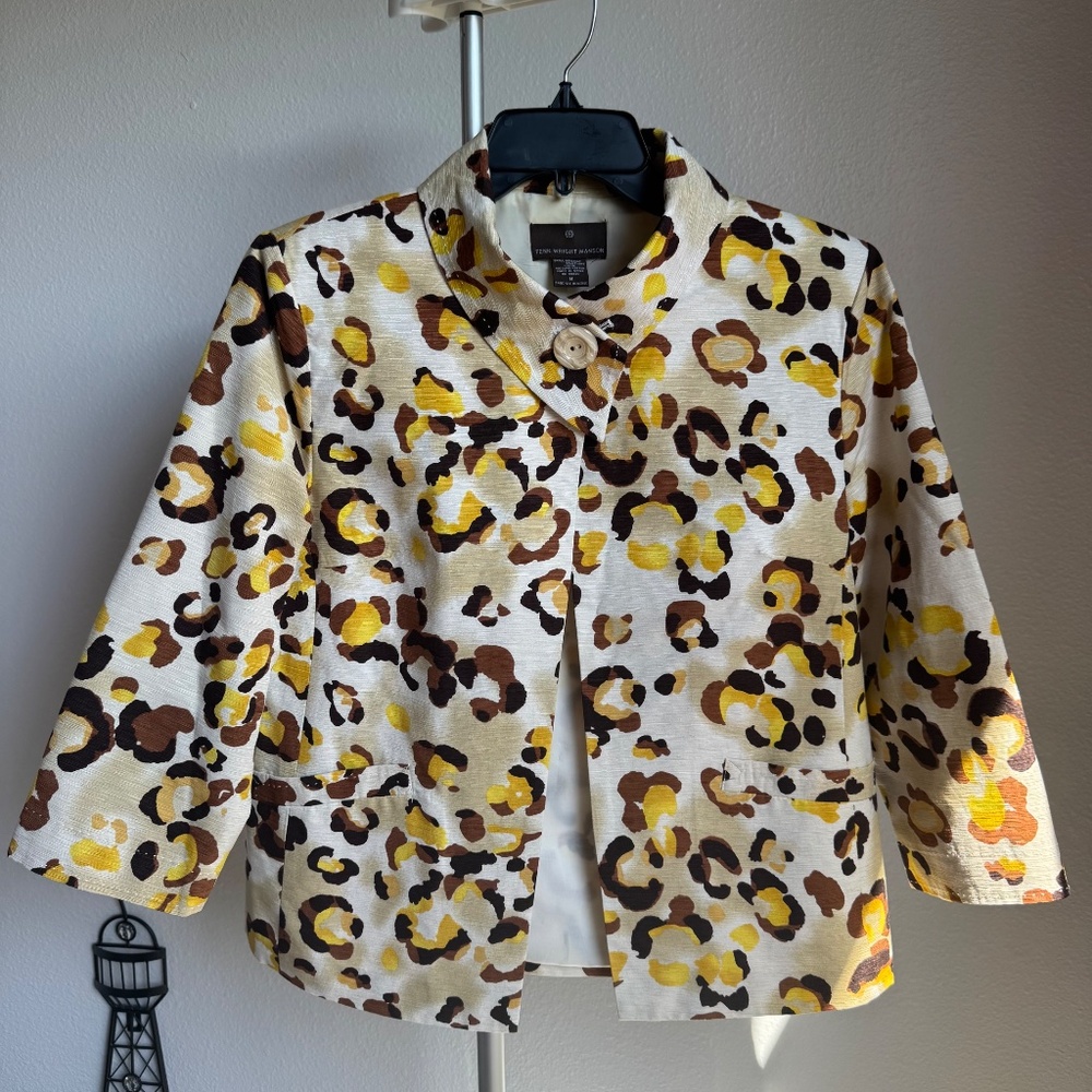 Fenn Wright Manson Leopard Print Jacket Blazer St… - image 8